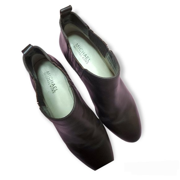 MICHAEL Michael Kors size 7.5 (71/2)Brown Leather Chelsea booties ankle boot - Picture 6 of 7